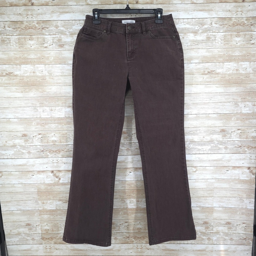 Christopher & Banks Jeans Size 4 Bootcut Mid Rise Western Stretch Cotton‎